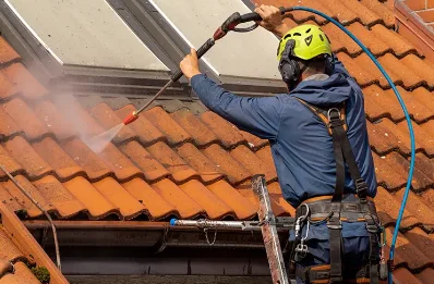 Démoussage et hydrofuge de toiture à Issarlès
